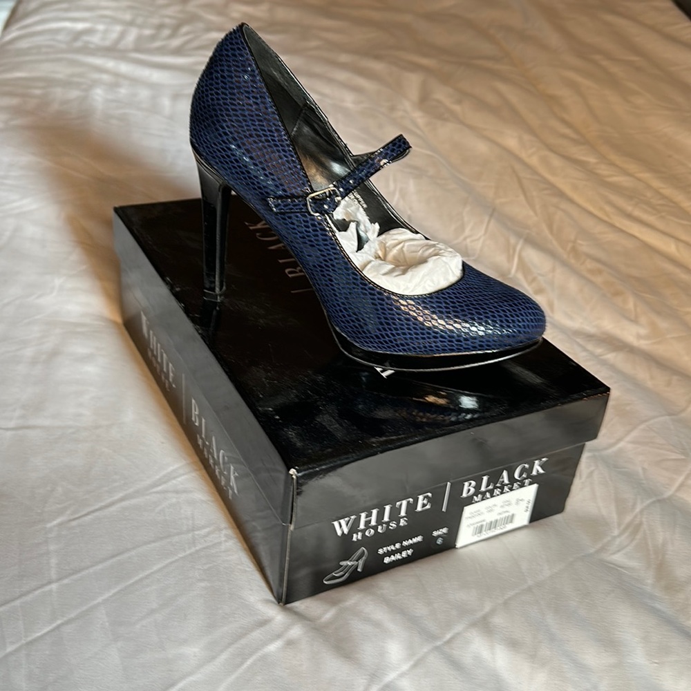 White House Black Market Bailey Platform Pumps.